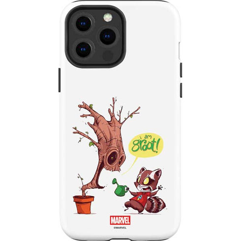 Marvel Rocket Raccoon and Groot Tall Tails iPhone 15 Pro Max Impact Case